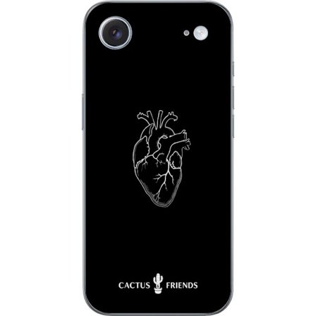 Kompatibelt Mobildeksel til Apple Apple iPhone 17 Air Kaktus og Venner - Midnatt Anatomisk Hjerte