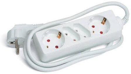 LKB 2403252 Grenuttag 2 x 2-vägs, jordat, Anslutningsdon & kablar