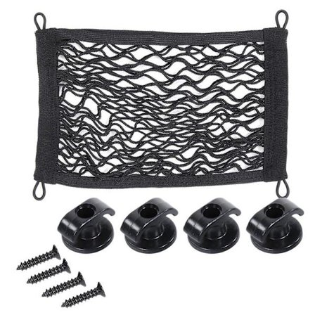 Elastisk opbevaringsnet til bagagerum, side, bagage, netlomme, organizer