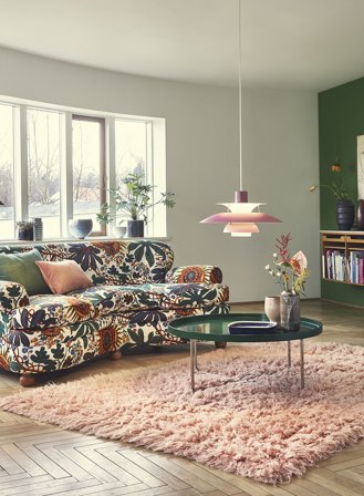 PH 5 taklampe Ø50 - rosa nyanser