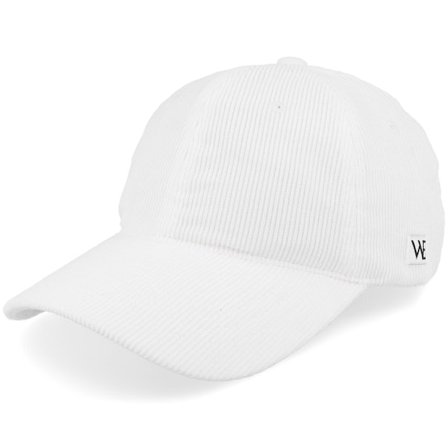 Wei - White unconstructed Caps - Willie Manchester Stone White Mom Cap @ Hatstore
