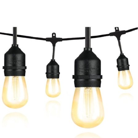 Kommerciel Grade Vandtæt Udendørs LED String Lys Pære Forbindes Festoon Have Ferie Bryllup LED Lys