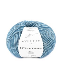 Garn Cotton Merino Blau