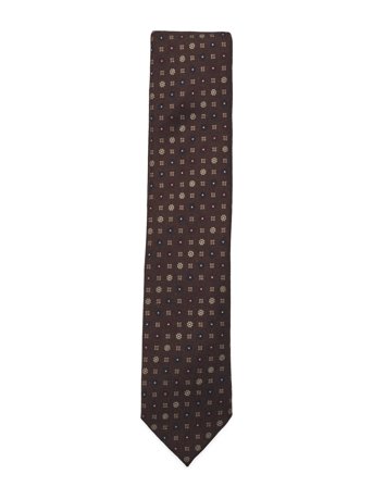 Lindbergh Black | Wool Tie With Pattern 7 Cm | ONE SIZE