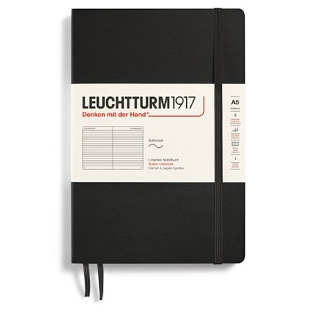 LT NOTEBOOK A5 Soft Ruled Black