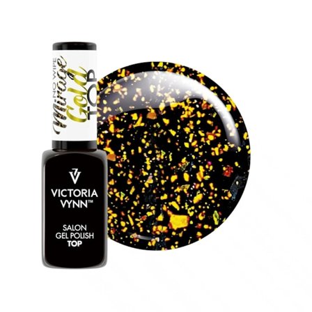 Top coat - Mirage - Gold - No Wipe - 8 ml - Victoria Vynn