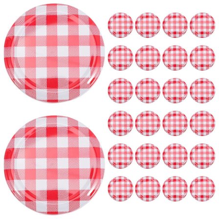 40 stk. syltetøjsglas låg skruelåg twist-off låg opbevaringshætter til konserveringsglas