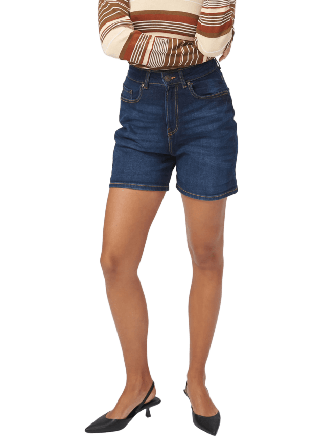 TeeShoppen The Original Performance Denim Shorts Dam Blå S
