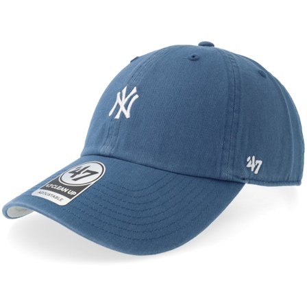 47 Brand - New York Yankees Base Runner Clean Up Timber Blue Dad Cap Unconstructed Blue Cap - MLB @ Hatstore