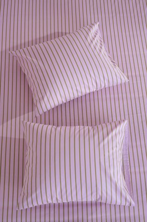 Jotex - Putetrekk 50x60 Cm 2-pakning Økologisk Lilla/olivengrønn - SIMA - Kjøp Putevar hos Jotex