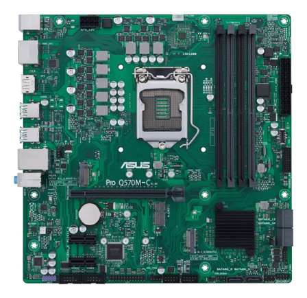 ASUS Pro Q570M-C/CSM - hovedkort - mikro ATX - LGA1200-sokkel - Q570