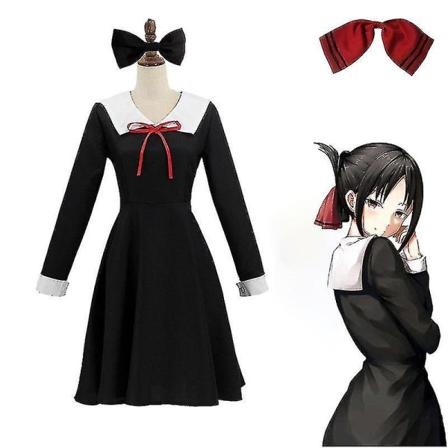 Anime Kaguya-sama Shinomiya Kaguya Cosplay Kostymer Halloween Anime Kostym för kvinnor S With wig
