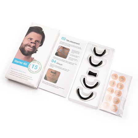 15 par magnetiske ventilationsnæseplastre, næseklemmer, næsestrimler, indtagsåndedrætsdilatatorer, sort