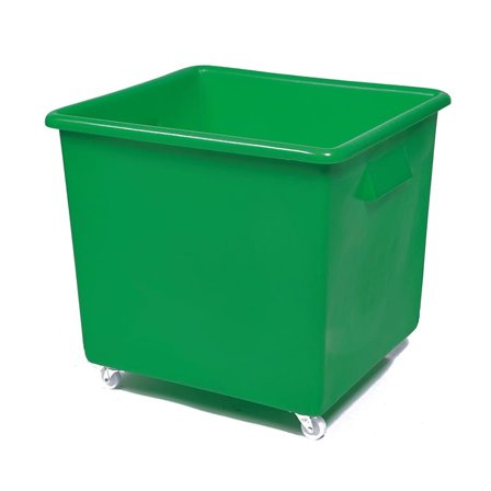 Bottle skip, 620x670x615 mm, 185 L, green