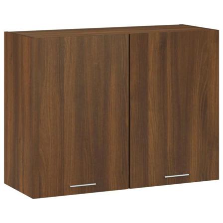 Vidaxl Väggskåp Brun Ek 80x31x60 Cm Konstruerat Trä Brun