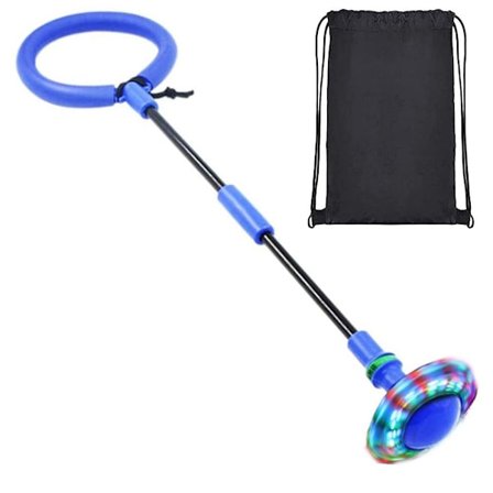 Kreativ foldbar blinkende svingbold sportslegetøj børn blå