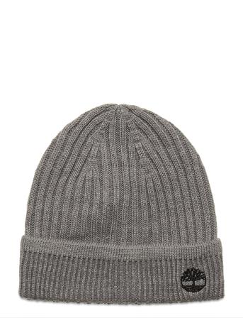Solid Rib Beanie Grey Timberland
