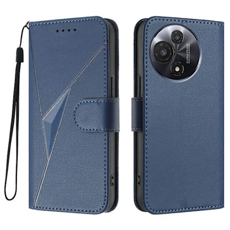 Fodral för TCL 60R 5G Triangelmönster Läder Telefonskal med Snodd