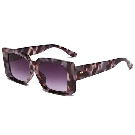 Rektangulära solglasögon 90-tals solglasögon BEAN COLOR BEAN COLOR