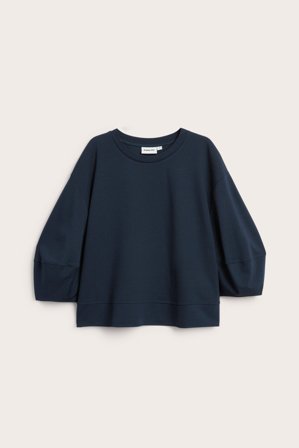 Kappahl | Topp med puffermer Mørkeblå L | Mørkeblå