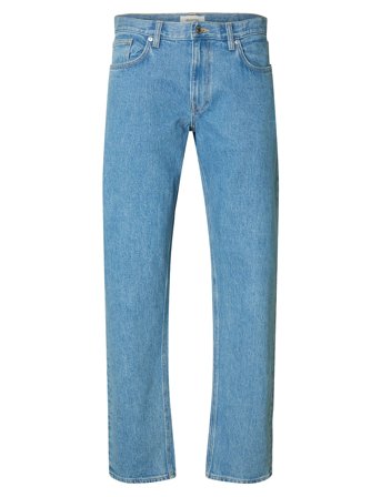 Slh196-Straight Ben Kori Jeans Noos Blue Selected