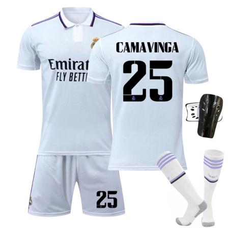 2022 Champions League Real Madrid Hemma Höstdräkt - Vit 18