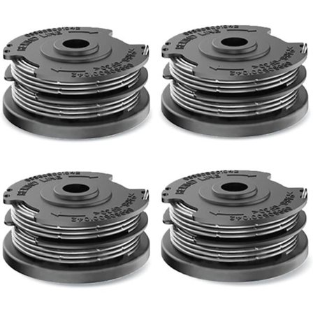 4 kpl linjarullaa Bosch-ruohonleikkureille, nailonkorvaus kela Bosch F016800351 ART 24,27,30 ja ART 30-36 LI (6,1mx Ø1,65mm)