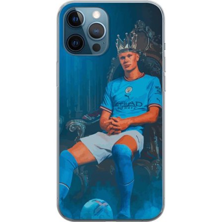 Kompatibel Mobilcover til Apple iPhone 12 Pro Manchester City Erling Haaland angriber Norge fodbold fremad Premier League målscorer konge kunst