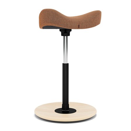 Varier Furniture Move - Orange Wool - Natural base