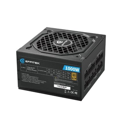 EFFITEK Netzteil 1000W Gold ATX 3.1, PCI 5.1 Modularer Kabel