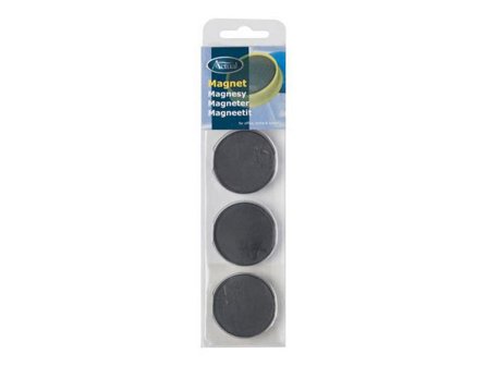 Magnetknappar 40 mm svart 4/fp - Lyreco - Kontorsmöbler och inredning - Whiteboardtavlor och tillbehör - Magneter