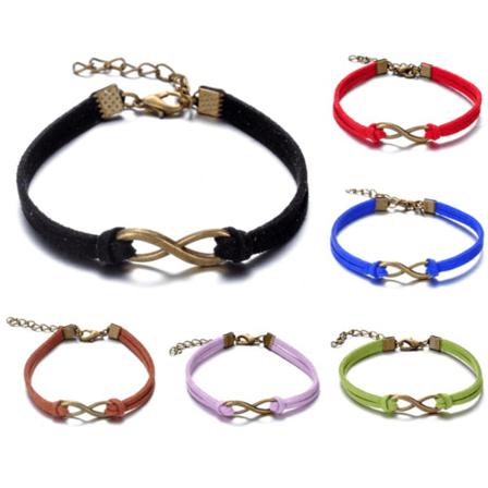 Armband Med Symbolen "infinity" I Metall - Flera Färger Röd
