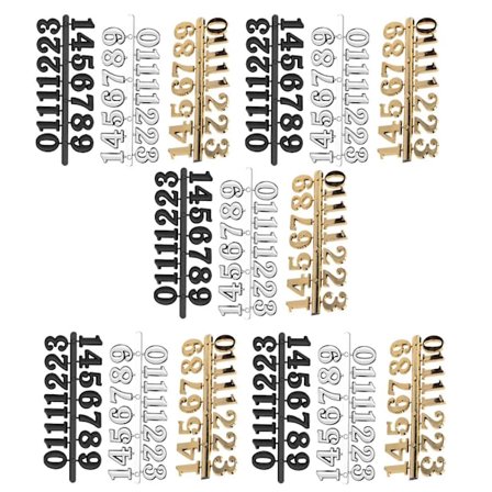 [CA] 15 kpl DIY Kellonumerot Sarja Seinäkello Arabialaiset Numerot Koti Taide Koristelu Vaihto Korjaus Tarvikkeet Mustahopeakulta