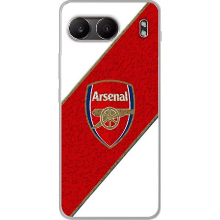 Kompatibelt Mobilskal till OnePlus OnePlus Nord 4 Moschino Toy teddybjörn med enkel tecknad design, brun björn med vit tröja och tydlig logotyp på