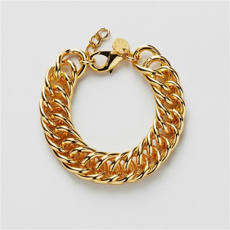 Double Curb Chain Bracelet
