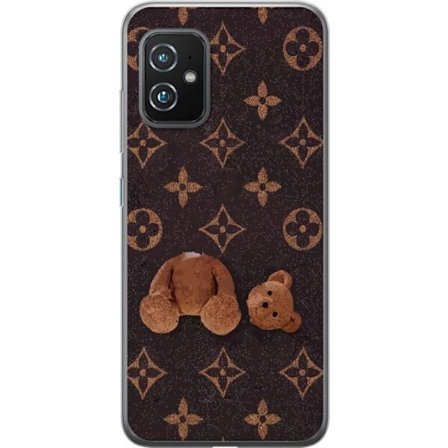 Yhteensopiva Puhelinkuori Asus Asus Zenfone 8 Graafinen monogrammikuvio, jossa taiteellisesti muotoiltu nalle