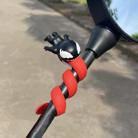 Parasitisk monster USB-kabel tråd data linje hållare bil motorcykel svart