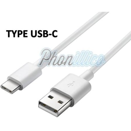 "Kabel USB-C Laddare Vit kompatibel med Samsung Galaxy A3 2017 - Phonillico "