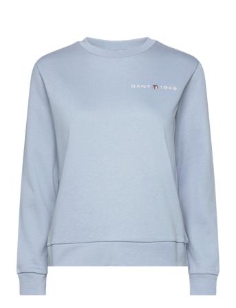 Reg Printed Graphic C-Neck Tops Sweatshirts & Hoodies Sweatshirts Blue GANT