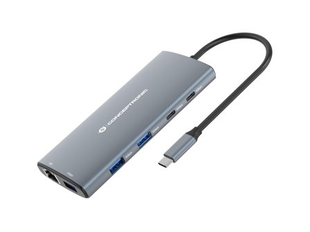 CONCEPTRONIC DONN06G - dokkingstasjon - USB-C 3.1 Gen 1 - HDMI - 1GbE