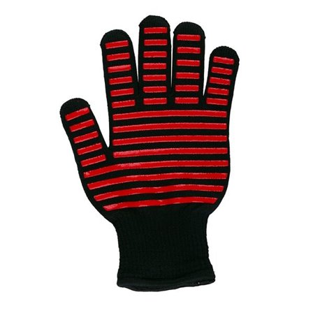 Grillhandske med värmeskydd och silikonmönster – one size