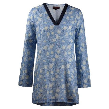 Skhoop Andrea Tunic Women long-sleeved sweaters Blue M