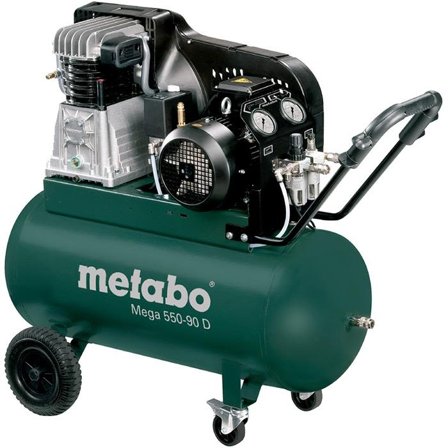 Metabo Mega 550-90 D Kompressor 90 liter, Verkstad & fordon