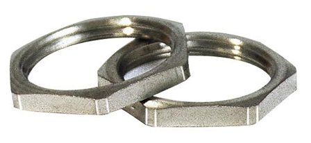 Rutab 1465052 Kontramutter sekskantet, messing PG29, Installasjonsmaterial