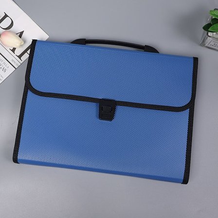 Blå dokument sorter 13 rom i A4-størrelse, trekkspillfil