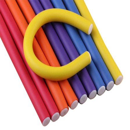 30 stk. fleksible krøllejern twist skum krøller 9,4 x 0,5 tommer