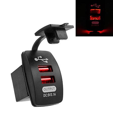 Uttag 3.1a Usb Laddare Uttag Strömadapter Billaddare Universell Bil Vattentät Mobiltelefon Laddare Mobiltelefon Laddare Bil Elektronisk 3.1a U