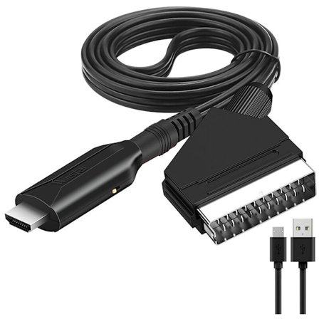 Scart till HDMI-ljud- och videoadapter för HDTV/DVD/digitalbox/PS3/PA