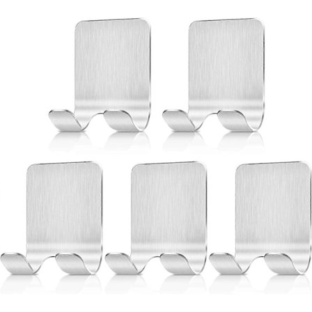 5 kpl Parranajokoneen pidikekoukku, Monitoiminen koukku Itseliimautuva ruostumaton teräs suihkuun Parranajo Parranajokone Kosketinavaimet 