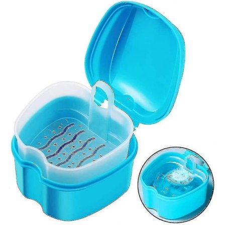 Behållare för tandställning, bärbar, lätt att rengöra